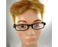 Lot de 2 lunettes loupes pliables plastique noir verres neutres + verres teintés