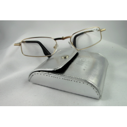 Lunettes loupes pliables  *Flex métal doré avec boîte argentée