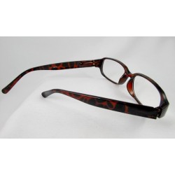 Lunettes loupes rectangle arrondi écaille Flex*