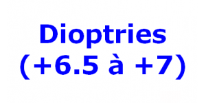 Dioptries +6.5 à +7